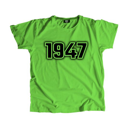 1947 Year Men Unisex T-Shirt (Liril Green)