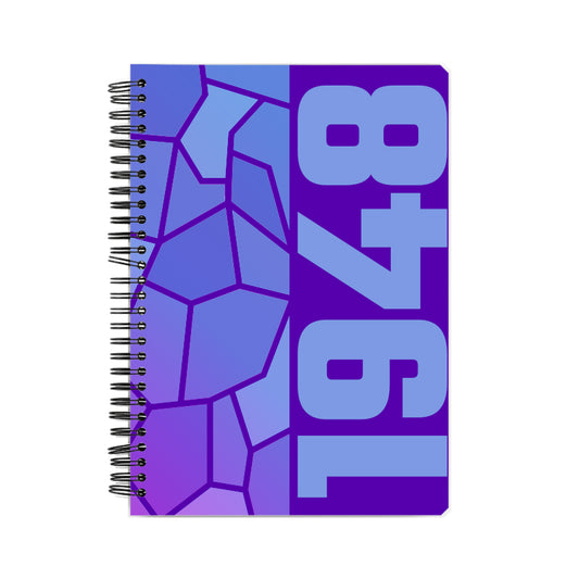 1948 Year Notebook (Purple, A5 Size, 100 Pages, Ruled)