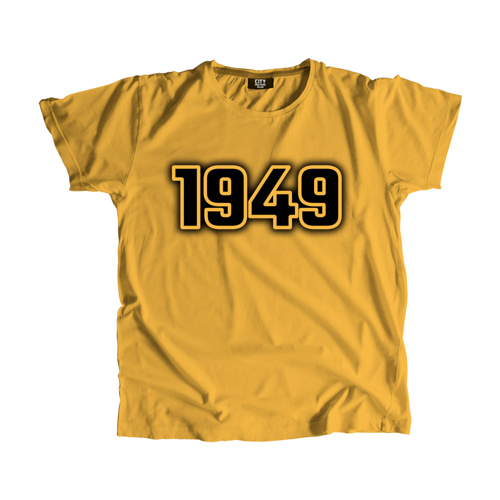 1949 Vintage Heritage Year Men Unisex T-Shirt (Golden Yellow)