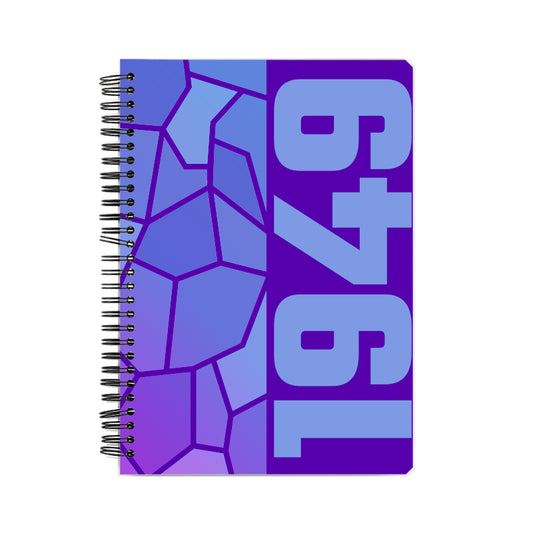 1949 Year Notebook (Purple, A5 Size, 100 Pages, Ruled)