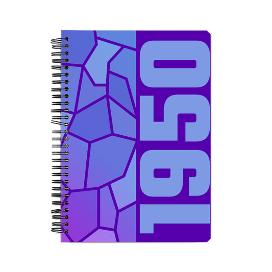 1950 Year Notebook (Purple, A5 Size, 100 Pages, Ruled)