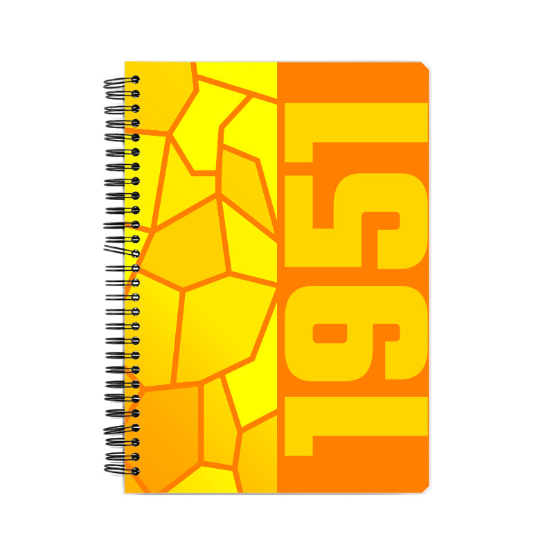 1951 Year Notebook (Orange, A5 Size, 100 Pages, Ruled)