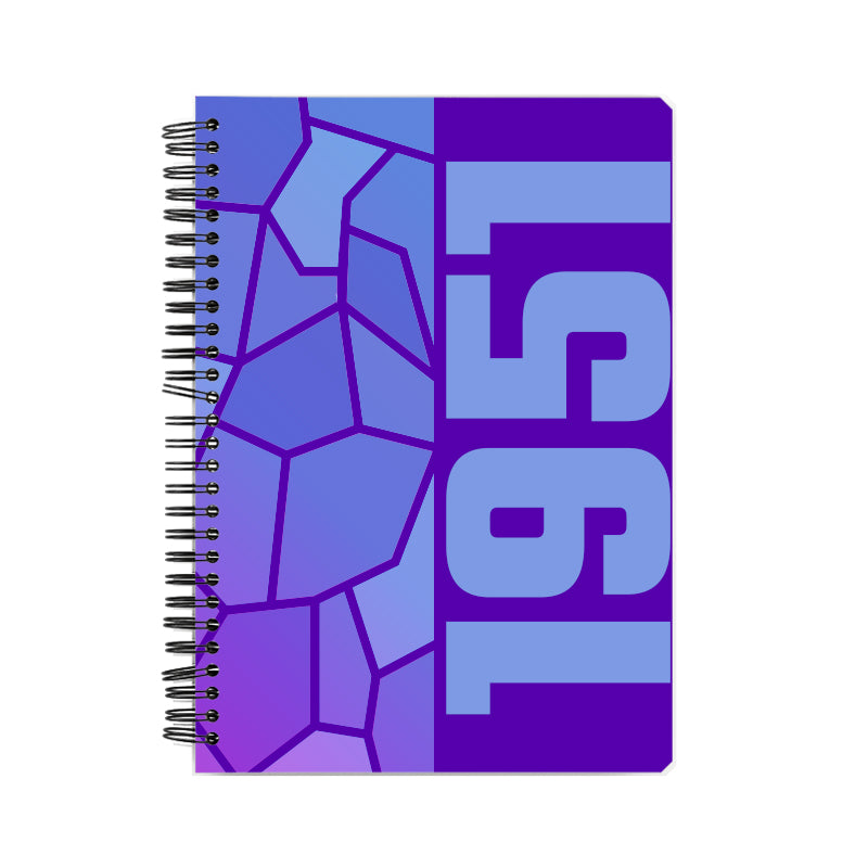 1951 Year Notebook (Purple, A5 Size, 100 Pages, Ruled)