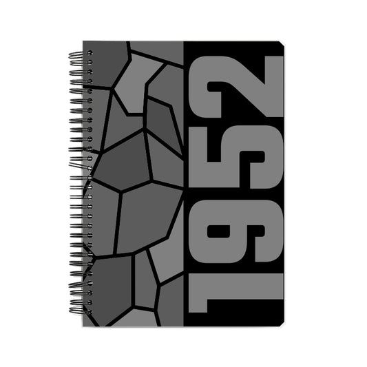 1952 Year Notebook (Black, A5 Size, 100 Pages, Ruled)