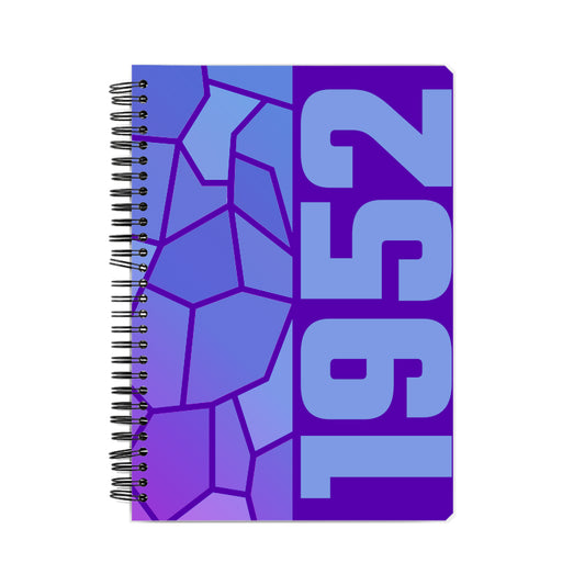 1952 Year Notebook (Purple, A5 Size, 100 Pages, Ruled)