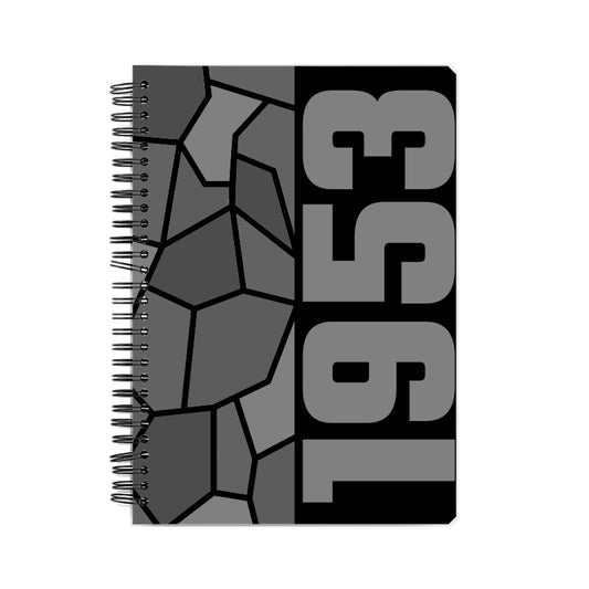 1953 Year Notebook (Black, A5 Size, 100 Pages, Ruled)