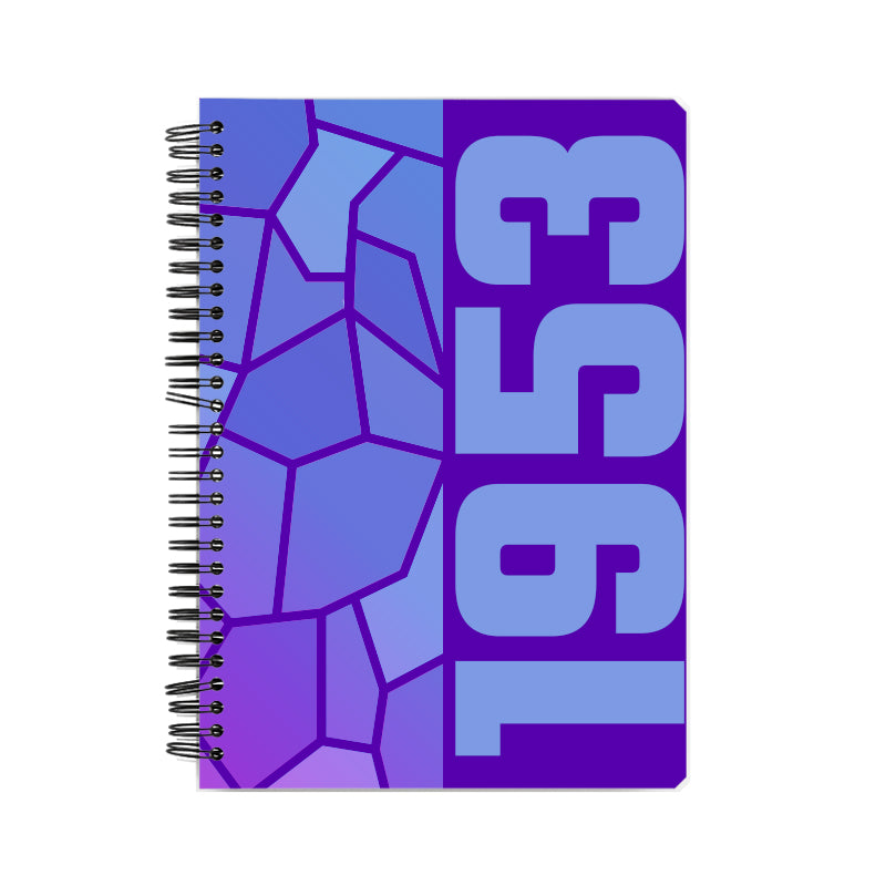 1953 Year Notebook (Purple, A5 Size, 100 Pages, Ruled)