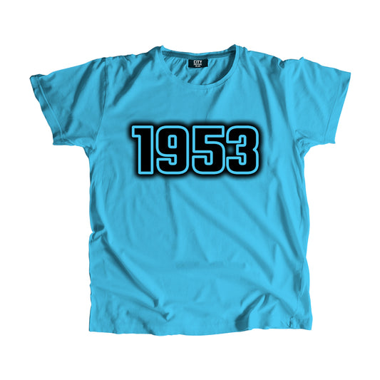 1953 Year Men Unisex T-Shirt (Sky Blue)