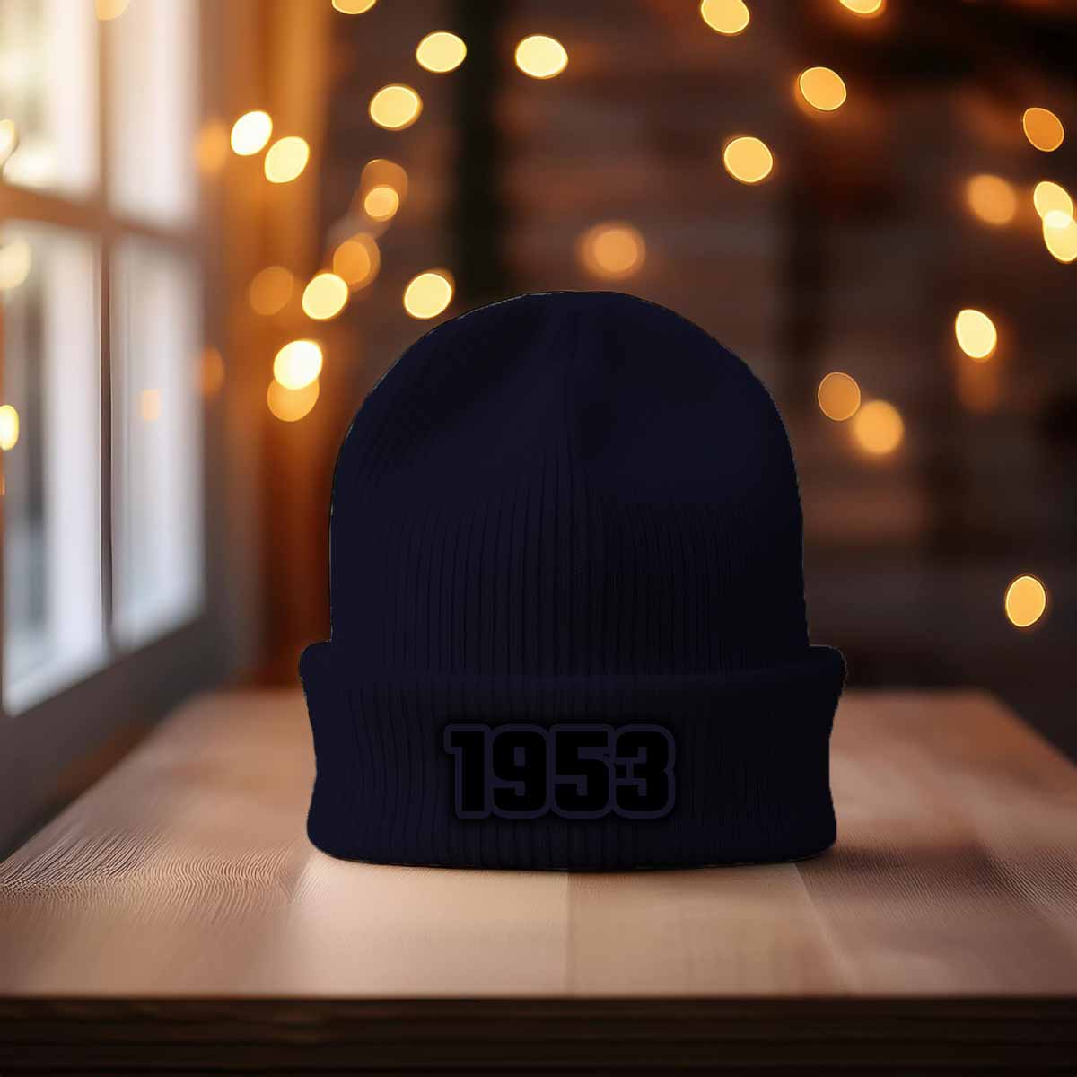 1953 Year Cuffed Beanie (Navy)
