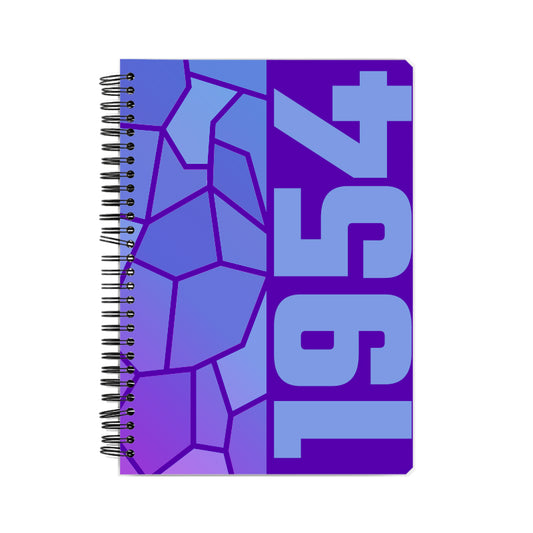 1954 Year Notebook (Purple, A5 Size, 100 Pages, Ruled)