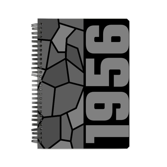 1956 Year Notebook (Black, A5 Size, 100 Pages, Ruled)