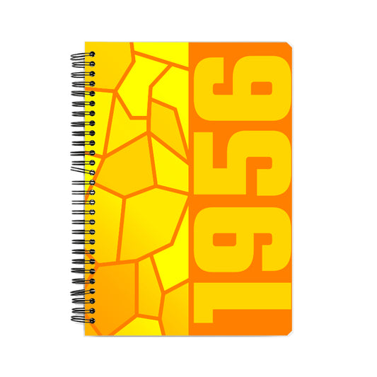 1956 Year Notebook (Orange, A5 Size, 100 Pages, Ruled)