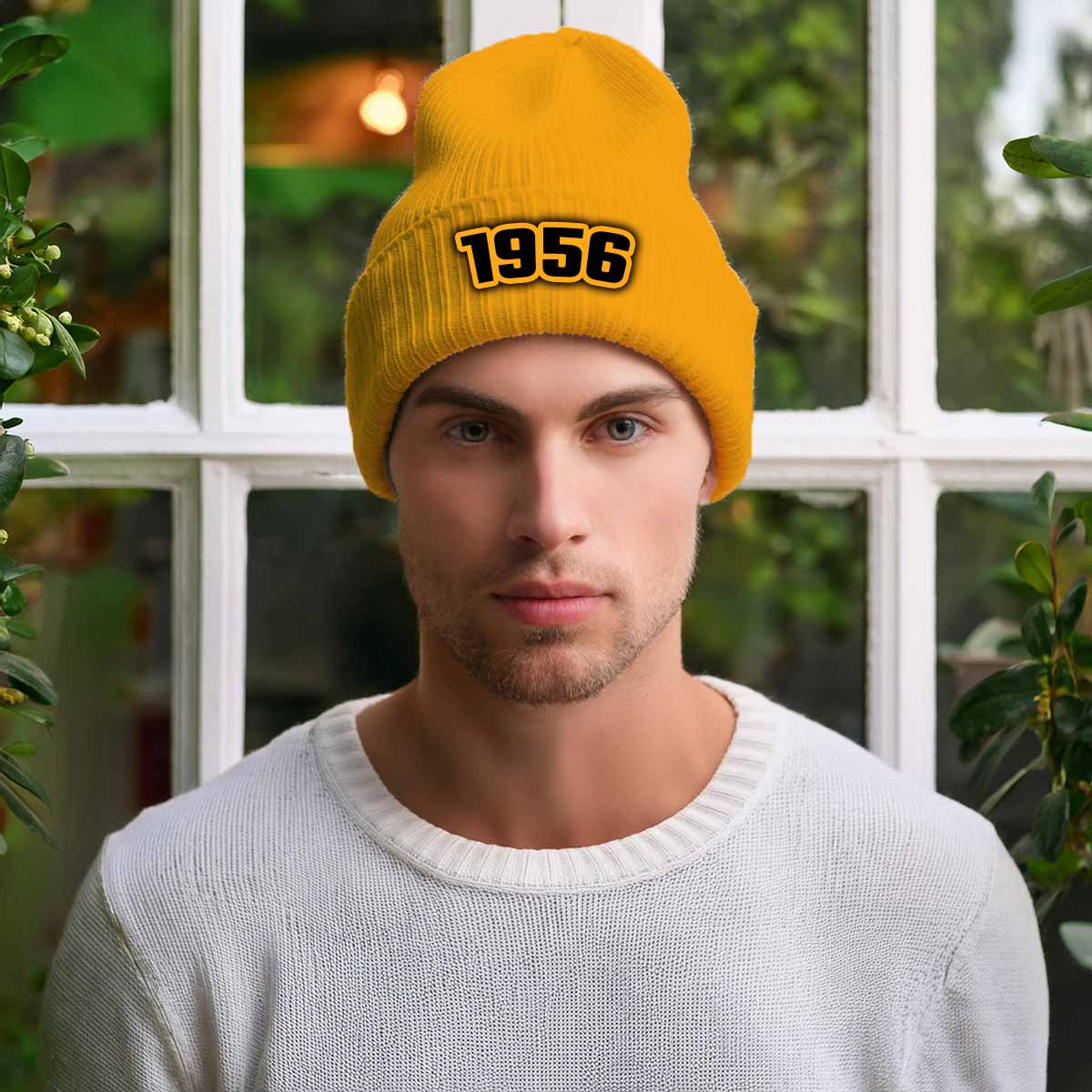 1956 Year Cuffed Beanie (Gold)
