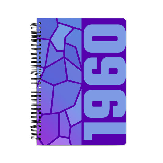 1960 Year Notebook (Purple, A5 Size, 100 Pages, Ruled)