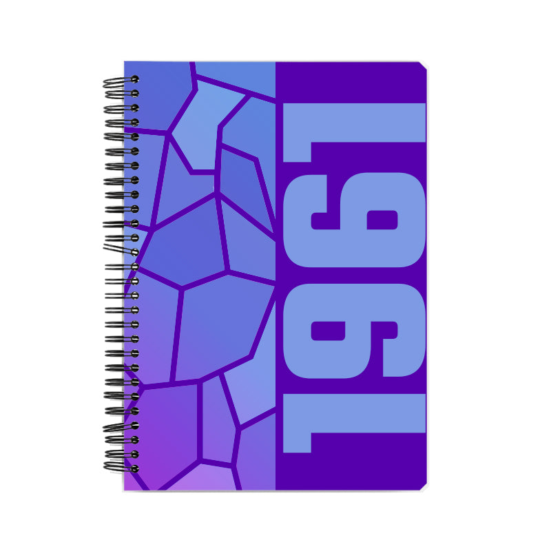 1961 Year Notebook (Purple, A5 Size, 100 Pages, Ruled)