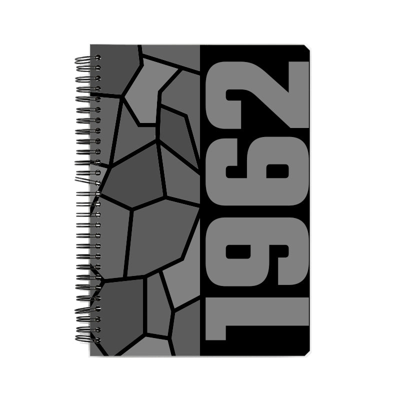 1962 Year Notebook (Black, A5 Size, 100 Pages, Ruled)