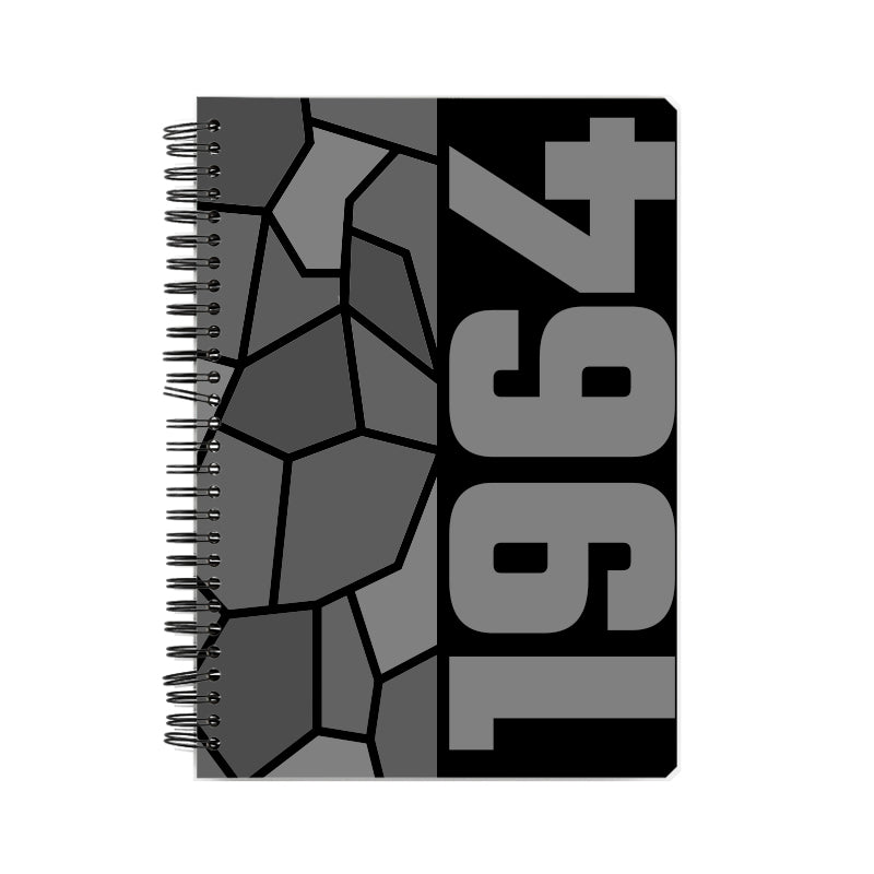 1964 Year Notebook (Black, A5 Size, 100 Pages, Ruled)