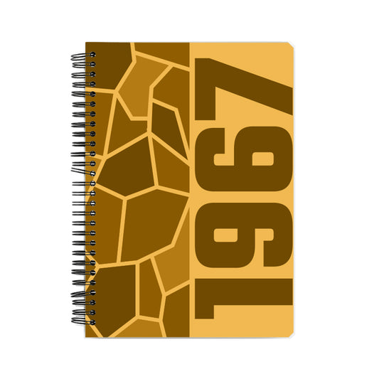 1967 Year Notebook (Golden Yellow, A5 Size, 100 Pages, Ruled)