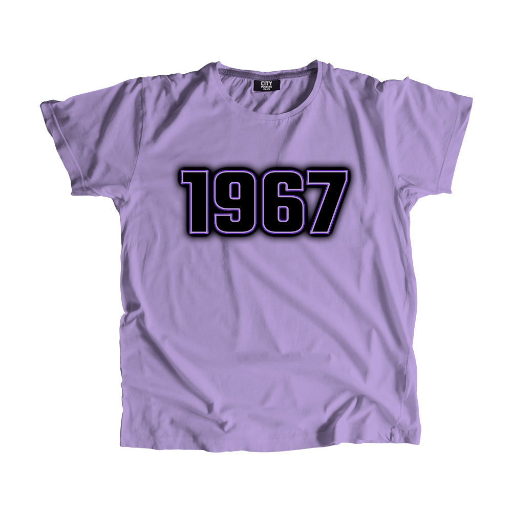 1967 Vintage Heritage Year Men Unisex T-Shirt (Iris Lavender)