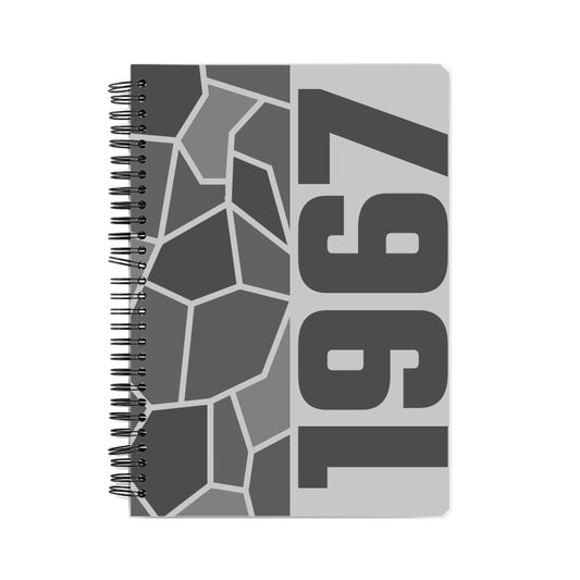 1967 Year Notebook (Melange Grey, A5 Size, 100 Pages, Ruled)