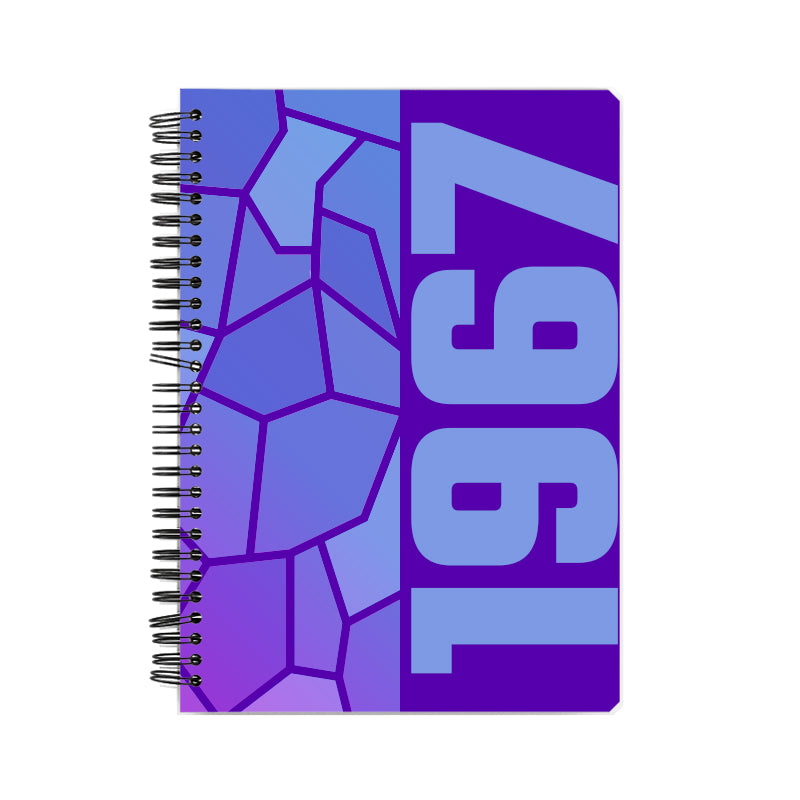 1967 Year Notebook (Purple, A5 Size, 100 Pages, Ruled)