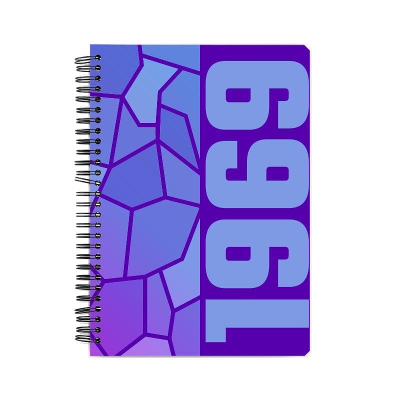 1969 Year Notebook (Purple, A5 Size, 100 Pages, Ruled)