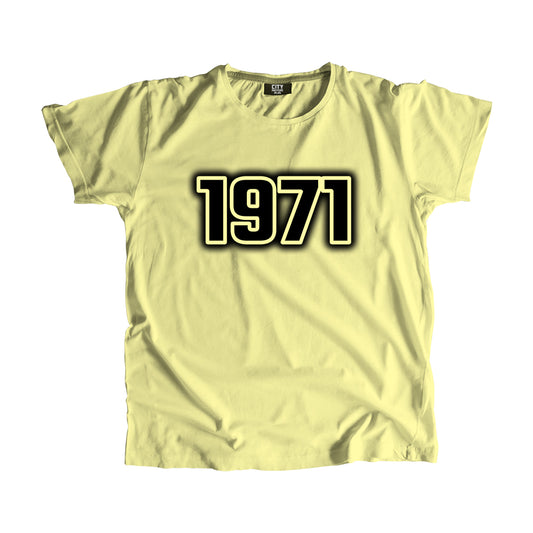 1971 Year Men Unisex T-Shirt (Butter Yellow)