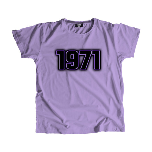 1971 Vintage Heritage Year Men Unisex T-Shirt (Iris Lavender)