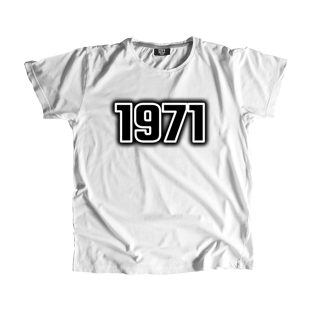 1971 Vintage Heritage Year Men Unisex T-Shirt (White)