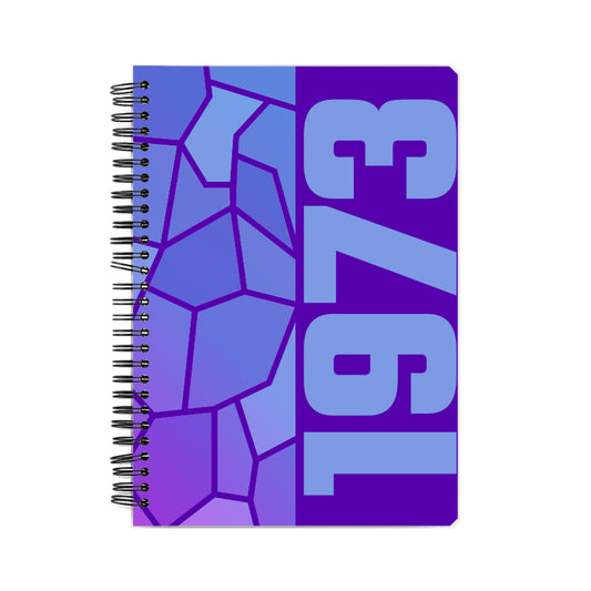 1973 Year Notebook (Purple, A5 Size, 100 Pages, Ruled)