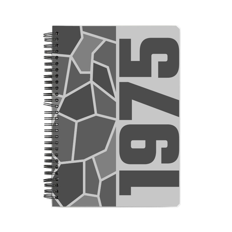 1975 Year Notebook (Melange Grey, A5 Size, 100 Pages, Ruled)