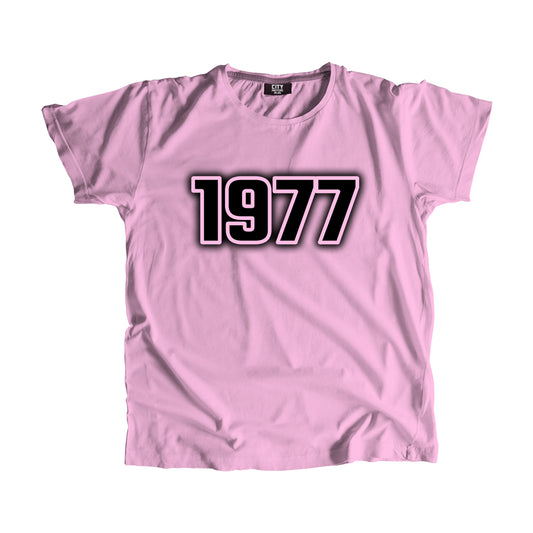1977 Year Men Unisex T-Shirt (Light Pink)