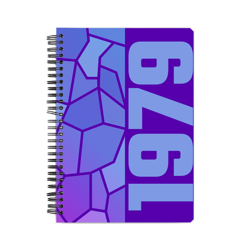 1979 Year Notebook (Purple, A5 Size, 100 Pages, Ruled)