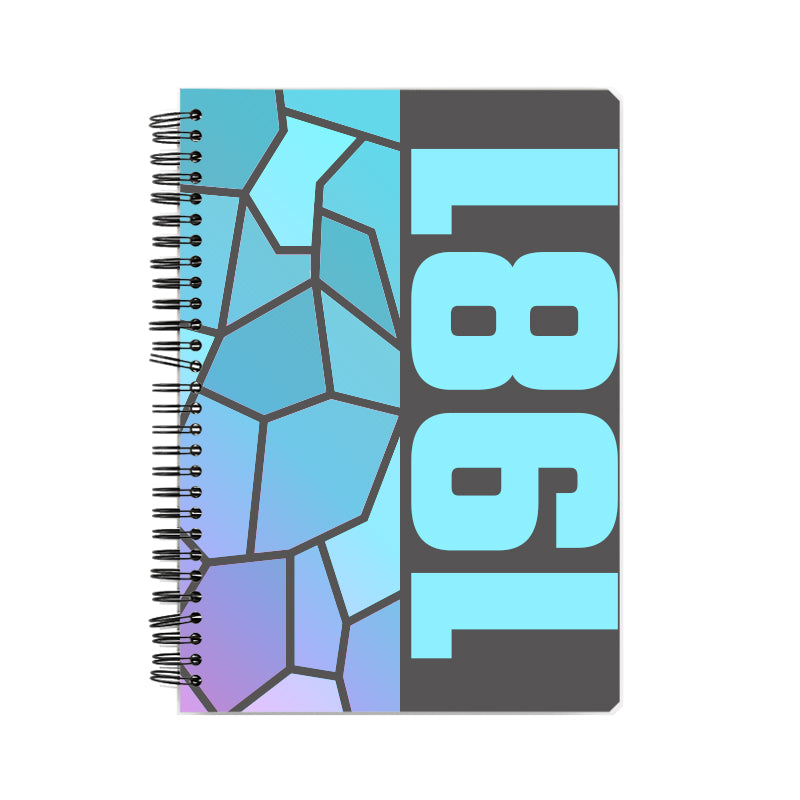 1981 Year Notebook (Charcoal Grey, A5 Size, 100 Pages, Ruled)