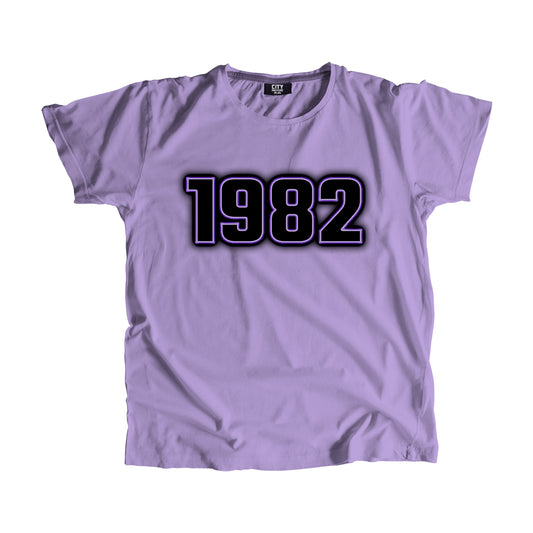1982 Vintage Heritage Year Men Unisex T-Shirt (Iris Lavender)
