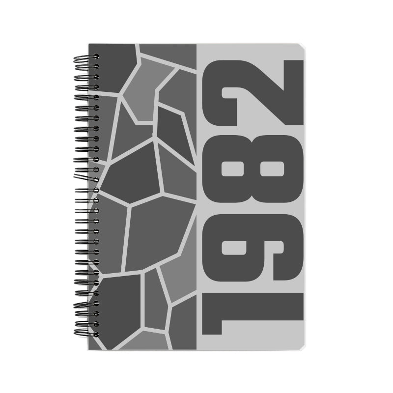 1982 Year Notebook (Melange Grey, A5 Size, 100 Pages, Ruled)