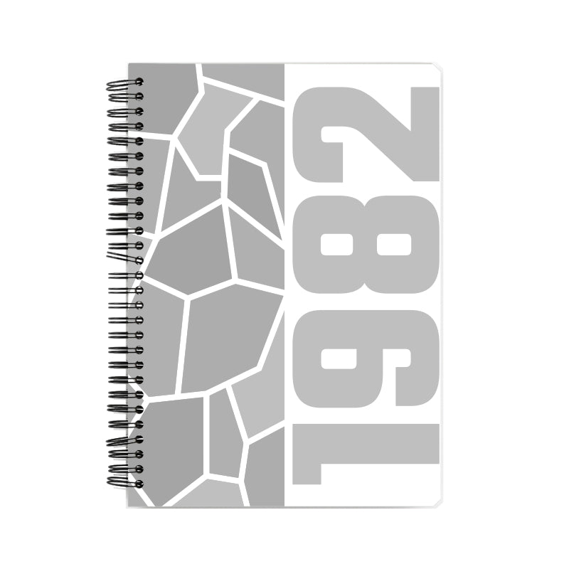 1982 Year Notebook (White, A5 Size, 100 Pages, Ruled)