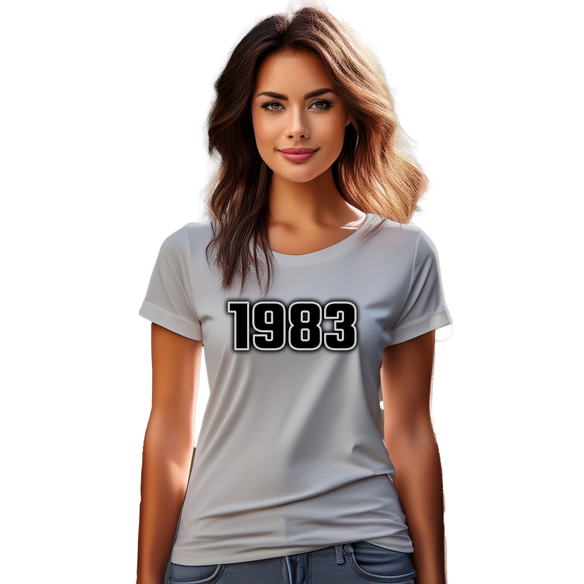 1983 Year Women T-Shirt (Melange Grey)
