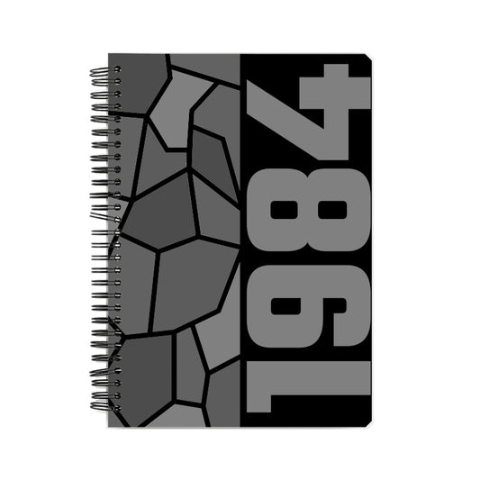 1984 Year Notebook (Black, A5 Size, 100 Pages, Ruled)