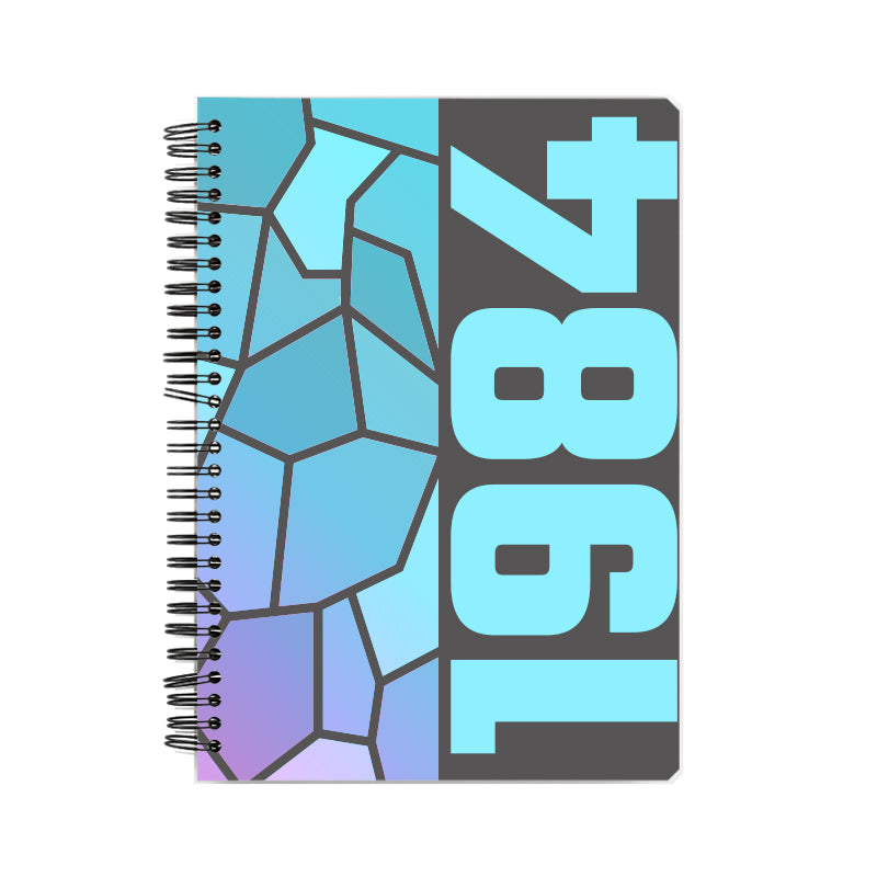 1984 Year Notebook (Charcoal Grey, A5 Size, 100 Pages, Ruled)