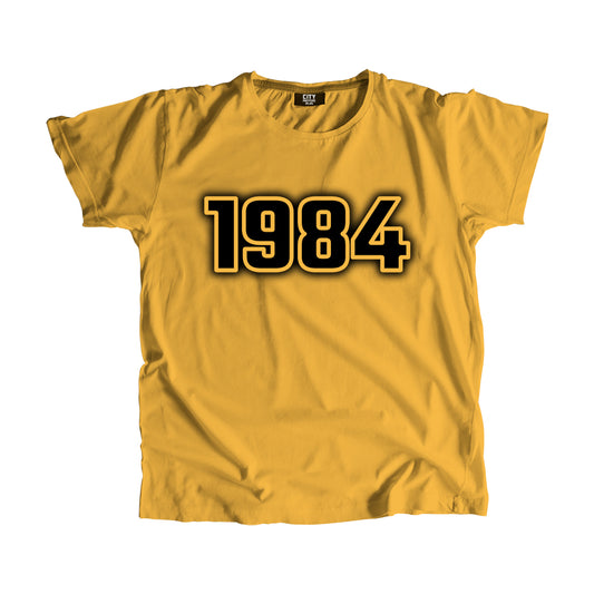 1984 Year Men Unisex T-Shirt (Golden Yellow)