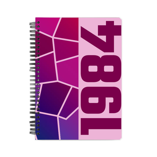 1984 Year Notebook (Light Pink, A5 Size, 100 Pages, Ruled)