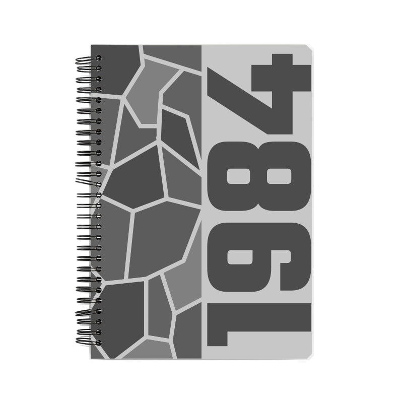 1984 Year Notebook (Melange Grey, A5 Size, 100 Pages, Ruled)