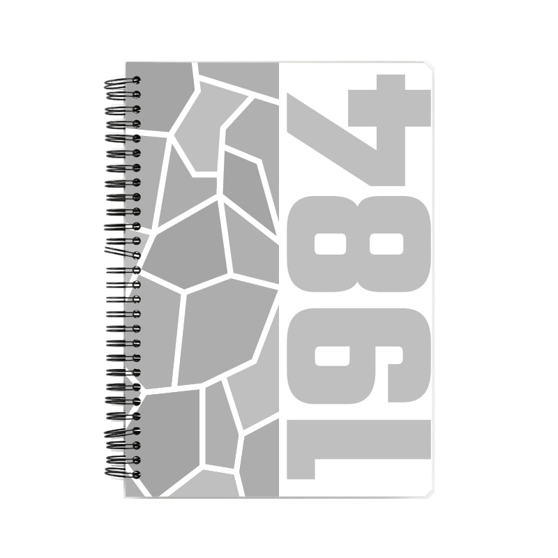 1984 Year Notebook (White, A5 Size, 100 Pages, Ruled)