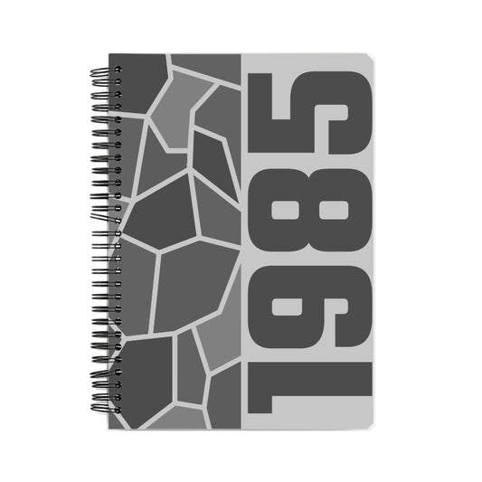 1985 Year Notebook (Melange Grey, A5 Size, 100 Pages, Ruled)