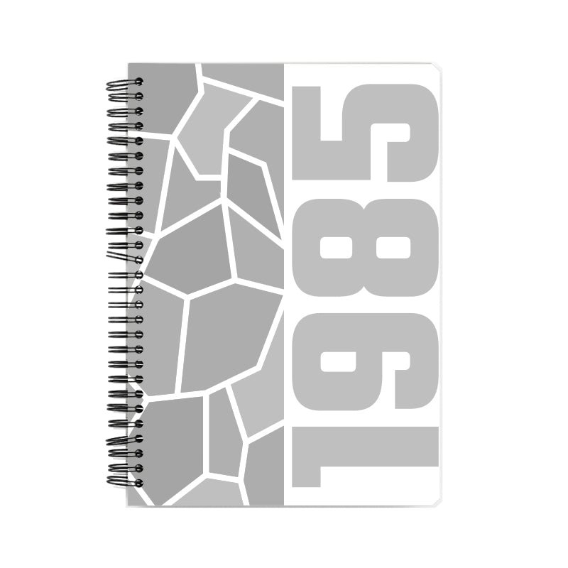 1985 Year Notebook (White, A5 Size, 100 Pages, Ruled)