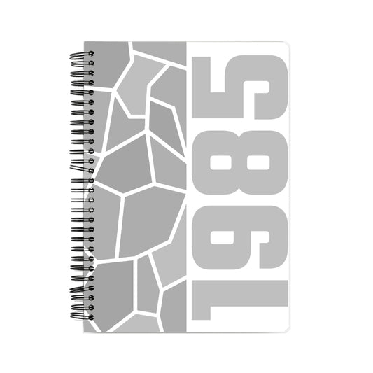 1985 Year Notebook (White, A5 Size, 100 Pages, Ruled)