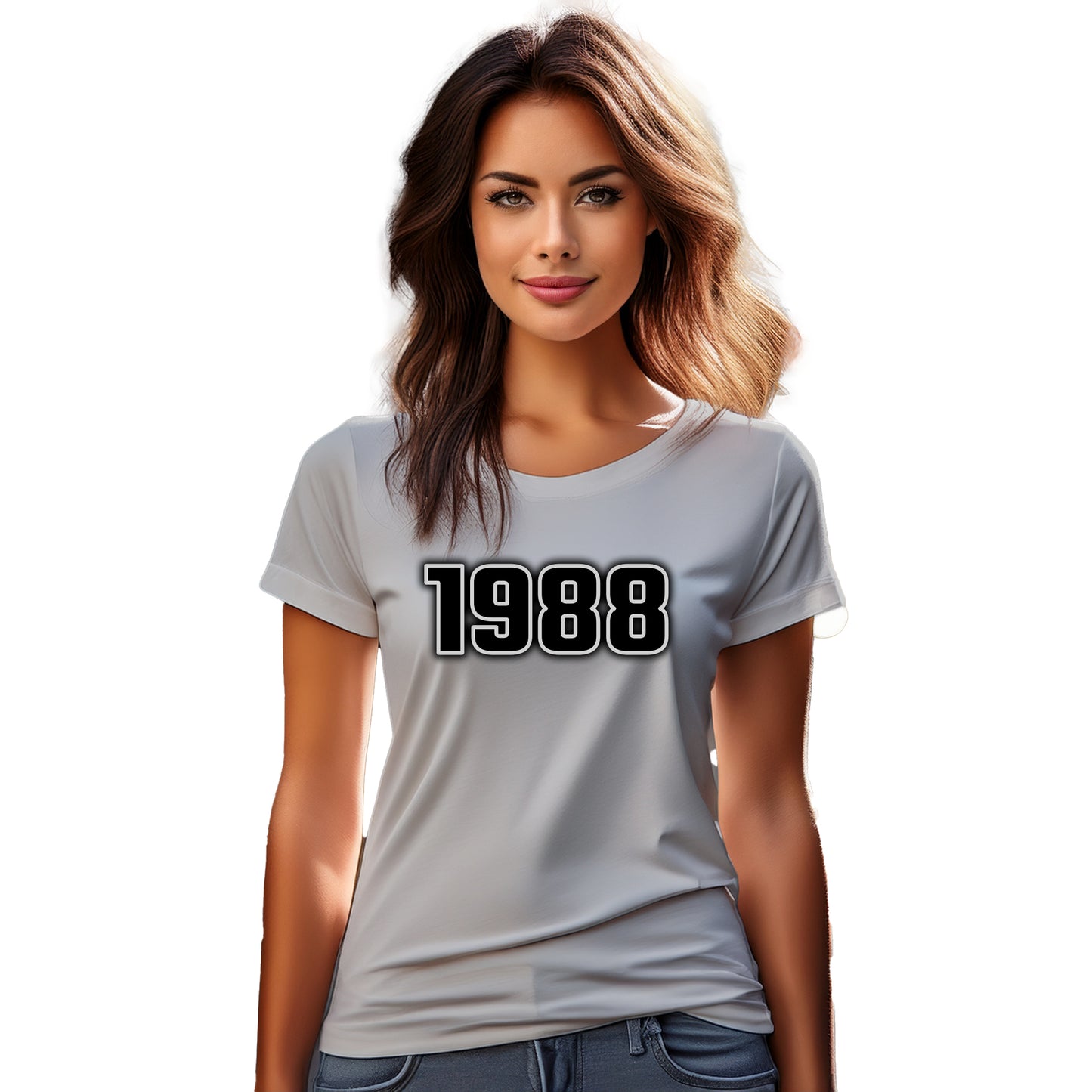 1988 Year Women T-Shirt (Melange Grey)