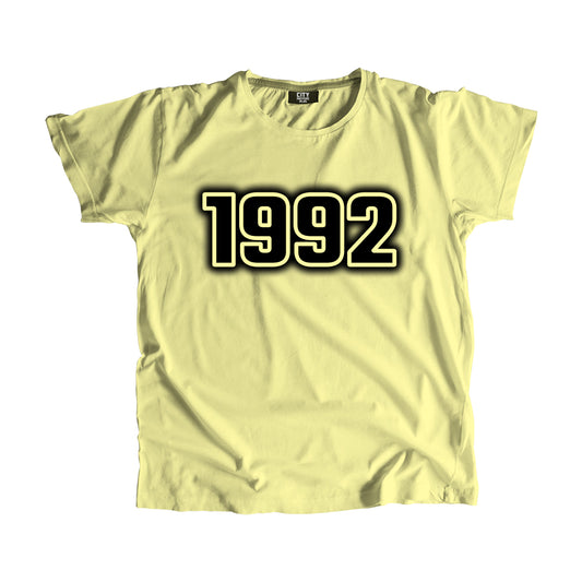 1992 Year Men Unisex T-Shirt (Butter Yellow)