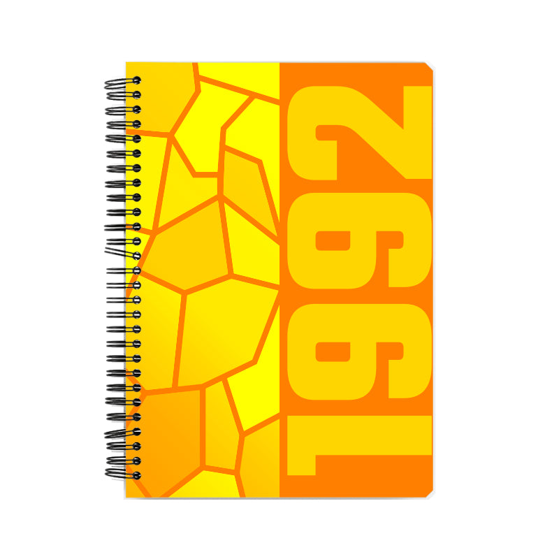 1992 Year Notebook (Orange, A5 Size, 100 Pages, Ruled)